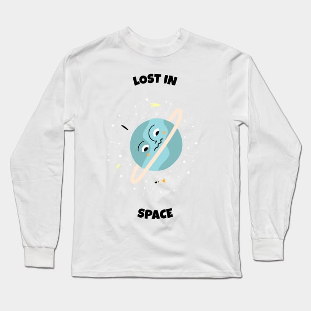 Lost in space - Space Lover Long Sleeve T-Shirt by SpaceMonkeyLover